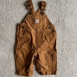 Carhartt Brown Baby Overalls